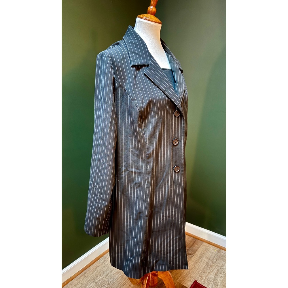 Monroe & Main Pinstripe Blazer Dress Coat Women's 18W - Picture 4 of 6